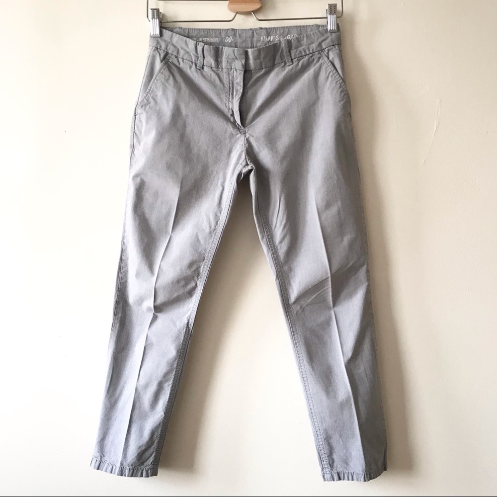 Gap Broken-in Straight Chambray in Gun Powder-00Petite
